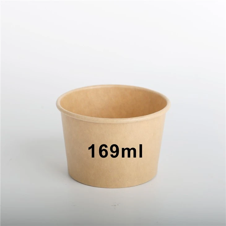 Disposable Kraft Ice Cream Paper Bowl